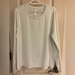 Fabletics XXL Light Green Long Sleeve Shirt